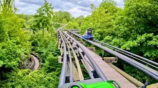 DAWSON DUEL Treetop Racing Alpine Coasters - POV - Both Sides, Bellewaerde Park