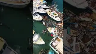 Drone footage showing the aftermath of Hurrican Beryl in Barbados!