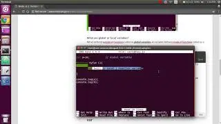 Difference between global and local variables