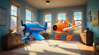 Two Toy Planes Fly Through the Sky | Counting & Adventure Song for Kids | Educational Nursery Rhymes