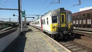 NMBS MSCR 998 en AM75 809 vertrekken van station Antwerpen-Berchem