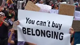 Large protest in Mexico City against real estate speculation ahead of the 2026 FIFA World Cup