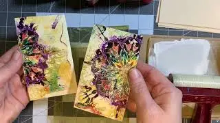 Detailed prints with alcohol ink and stencils