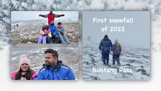 Rohtang Live Snowfall | Rohtang Pass | Manali to Rohtang Journey | First Snowfall of 2022 | #vlog6