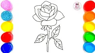 How To Draw A Rose Step By Step | Beautiful Rose Drawing |🌹| Flower Design Drawing | #rose drawing 