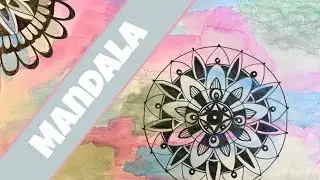 Watercolor Mandala Background - Mandala Art for Beginners