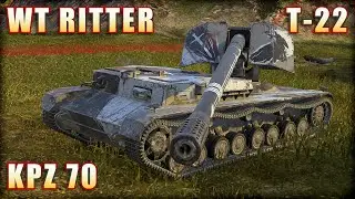 WT RITTER ● KPZ 70 ● T-22 | World of Tanks Blitz Replays