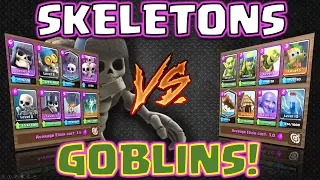 Clash Royale - *SKELETON DECK V's GOBLIN DECK!* Who WINS?! (Closest ever!)