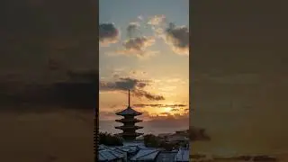 Winter sunset calm