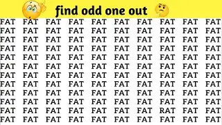 find odd one out 🤔|optical illusion|brain 🧠 teaser|brain challenge #viral #trending@ItsTimeOfFact
