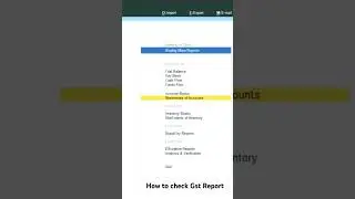 How to Check GST Report in Tally Prime #music #tally #tallyprime4 #computer #accounting #gstvlive