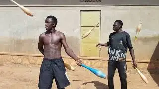 This is back cross juggling