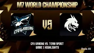 Team Spirit Vs. CFU Gaming Game 1 Highlights M7 world Championship #mlbb #m7