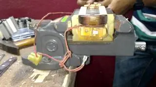 How to open a microwave oven transformer