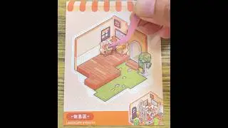 Cute Balcony Miniature Stickers | Cozy Balcony Landscape  #stickers #miniature