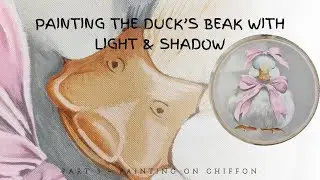 How to Paint On Fabric? | Painting the Duck&rsquo;s Beak with Light & Shadow