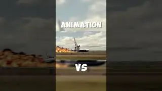 Animation VS Real-FedEx Flight 80 #plane #md11 #crash #landing#fedex#aviation #flight#airline🫡