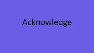 Acknowledge Meaning