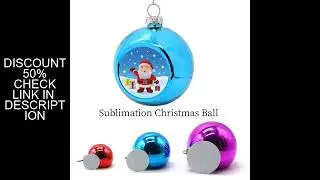 Sublimation Blank 6/8cm Christmas Ball Color Xmas Decorations Ball Custom Logo Home Wedding Party Ho
