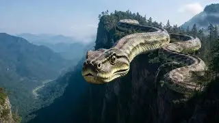 Bigger Than the Mountain &ndash; The Giant Titanoboa Crawling Above the Jungle&rdquo; Full 4K HD Action Clip