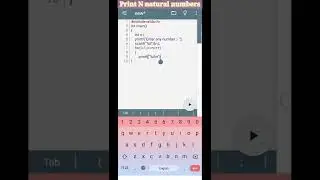 Print N natural numbers 🔢 programming in c language #shorts #programmer