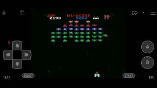 【昭和レトロゲーム】ファミコン　『ギャラクシアン』　～のんびりプレイ～