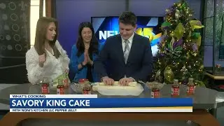 Noni's Kitchen LLC Showcases A Savory Boudin King Cake Using Their Hot Lava Sauce
