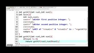 How to find GCD/HCF of two numbers using recursion in C++