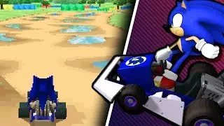 Sonic in Mario Kart DS Deluxe Rom Hack -  Dunot Plains [SNES]