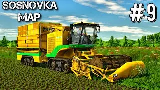 Farming Simulator 25 Карта Сосновка Таймлапс Эпизод #9 Мегаферма fs25 геймплей