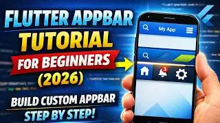 Flutter AppBar Tutorial for Beginners (2026) | Build Custom AppBar Step by Step