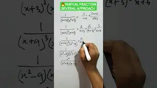 Partial Fractions Most important types by mronkoshorts🔥 #ytshorts #trendingshorts #mathshorts #viral