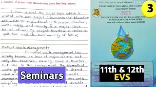 EVS project class 11th and 12th answers pdf ssc maharashtra board
