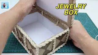 Handcraft jewelry box from jute rope |Art and Craft Ideas |Handicraft| DIY