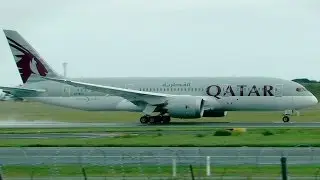 Qatar Airways Boeing 787-8 Dreamliner First Takeoff at Copenhagen Airport [HD]