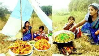 chicken spare parts curry/jangli food/village cooking