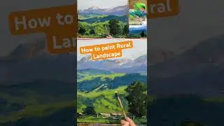 How to paint rural landscape in oils #paintart #artisticchannel #painting #oilpainting #dailypaintin