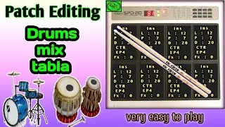 Drums mix tabla patch editing | Roland spd 20 | spd 20x | Octapad music |