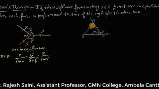 Lami's theorem : Statement and Proof