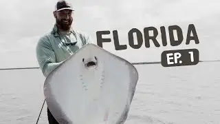 Florida Fishing - Episode 1 Catching a Stingray the size of an NFL Offensive Lineman