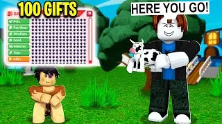 ADOPT ME EXPERIMENT FOR 100 LEGENDARY GIFTS! (Roblox)