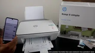 HP DESKJET 2720 ЗАГРУЗКА ЛОТКА ДЛЯ БУМАГИ И ЗАВЕРШЕНИЕ ВЫРАВНИВАНИЯ ГОЛОВКИ