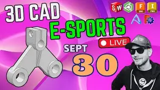 CAD vs CAD eSport! Model Monday LIVE - 1 PM  - Sept 30th - Speedmodeling!