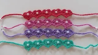 PULSEIRA DE CROCHÊ | PASSO A PASSO by: Valdenete crochê artes e reciclagem
