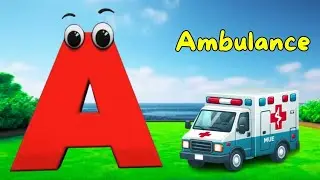 ABC Song Phonics, Transportation Song, ABC Song, Alphabet Educational Song A to Z for kids