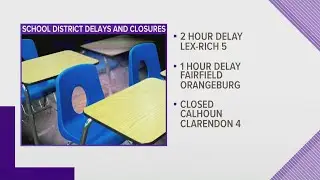 SC school districts announce closings, delays due to Elsa