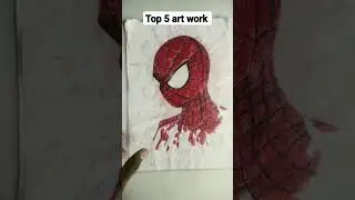Top 5 art work 😊 #viral #art #trending #subscribe #sketch #drawing  thanks for 100 likes ❤