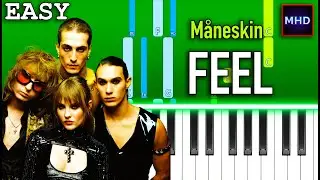 Maneskin - FEEL - Piano Tutorial [EASY]