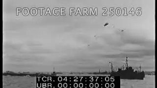 WWII Creation of the Artificial Harbors - 250146-03| Footage Farm Ltd