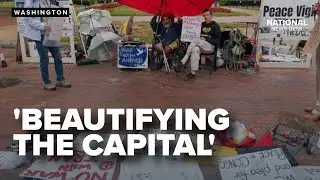Decades-long peace vigil outside White House partially removed under Trump's order